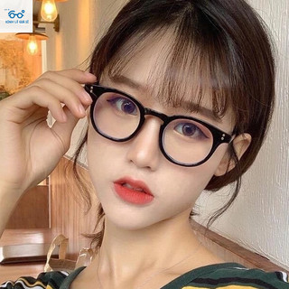 Gọng Kính Cận Nam Nữ Nhựa Dáng Tròn - Gọng tròn hàn quốc có khắc chữ hàng loại đẹp