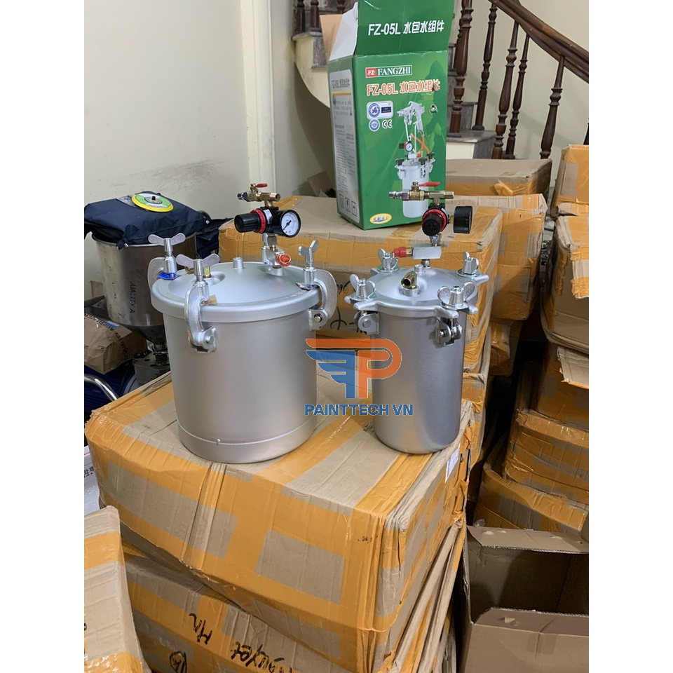 Nồi Áp Sơn 10 Lít ❤  ❤ Bình Áp Sơn 10Lit Dùng Phun Sơn PU, Sơn Kim Loại Tổng Hợp...