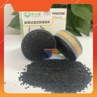 Phin lọc tròn dùng cho mặt nạ phòng độc ♥️ ♥️ phin lọc than hoạt tính powecom 3603 chất lượng giá rẻ