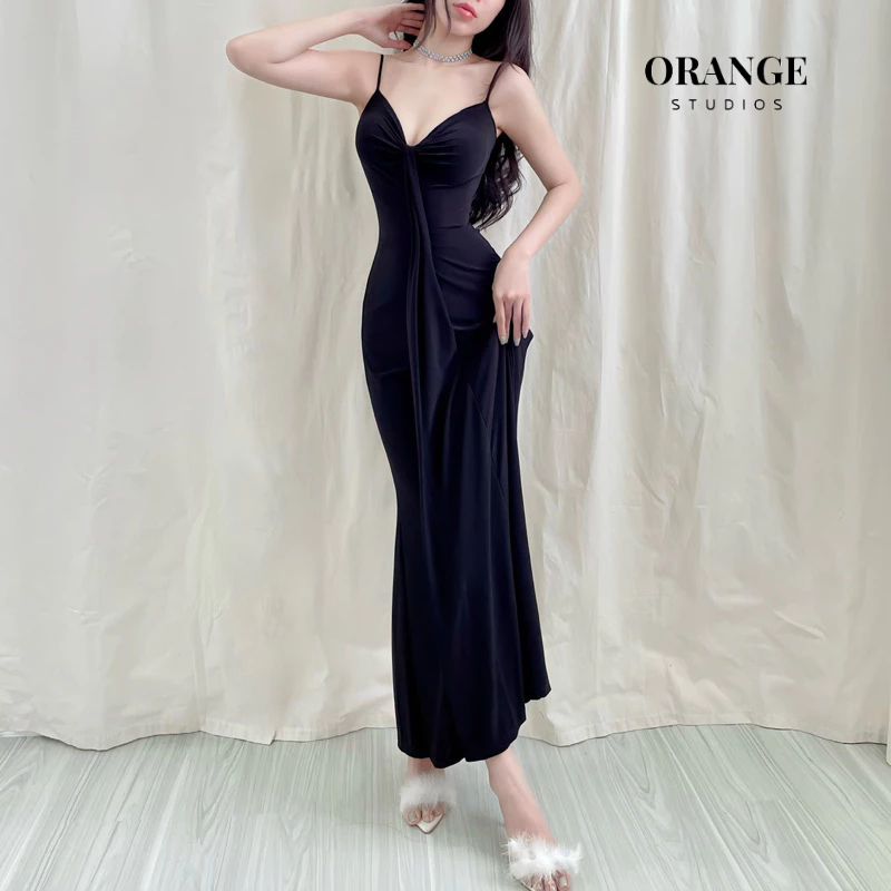HÌNH THẬT - Sẵn Hỏa Tốc -Zenla Dress - Đầm Thiết Kế 2 Dây Dáng Dài Chất Liệu Thun Co Giãn