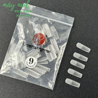 Móng úp lẻ size vuông nhám trong