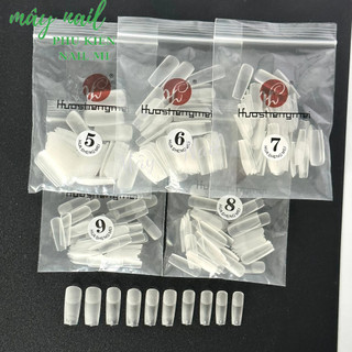 Móng úp lẻ size vuông nhám trong