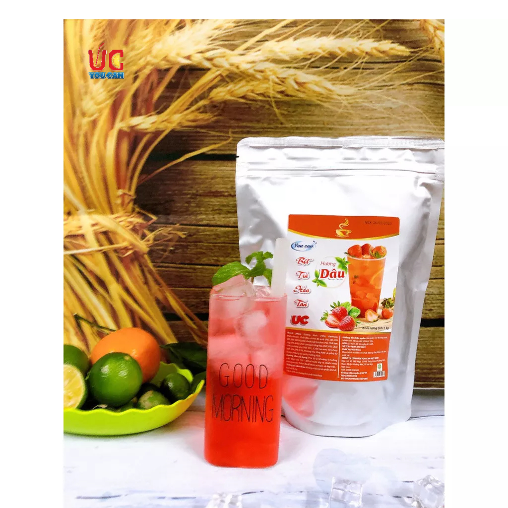 TRÀ DÂU HÒA TAN UC hàng chính hãng/ Bột trà hoa quả PHA SẴN SIÊU NHANH thơm ngon chuẩn vị.