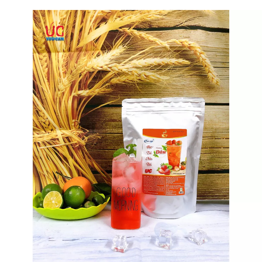 TRÀ DÂU HÒA TAN UC hàng chính hãng/ Bột trà hoa quả PHA SẴN SIÊU NHANH thơm ngon chuẩn vị.