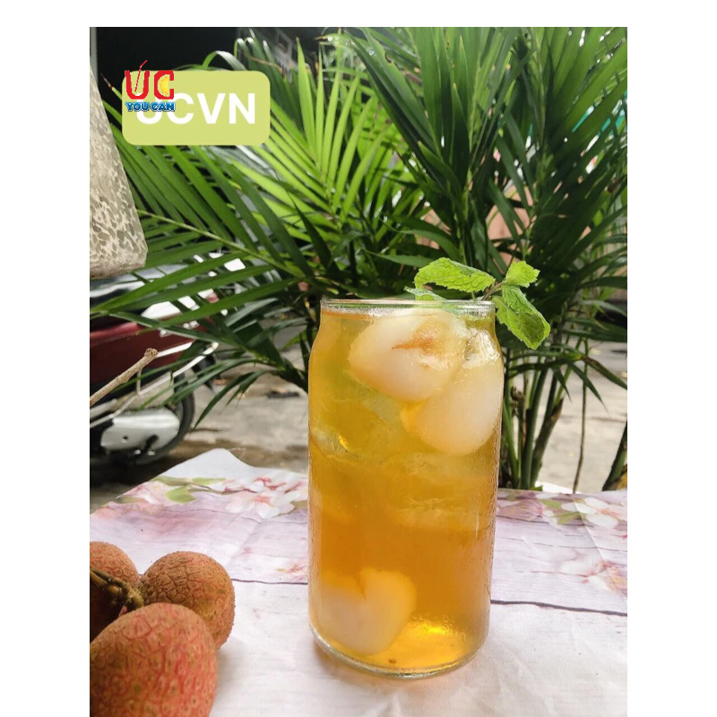 TRÀ VẢI HÒA TAN UC hàng chính hãng/ Bột trà hoa quả PHA SẴN SIÊU NHANH thơm ngon chuẩn vị.