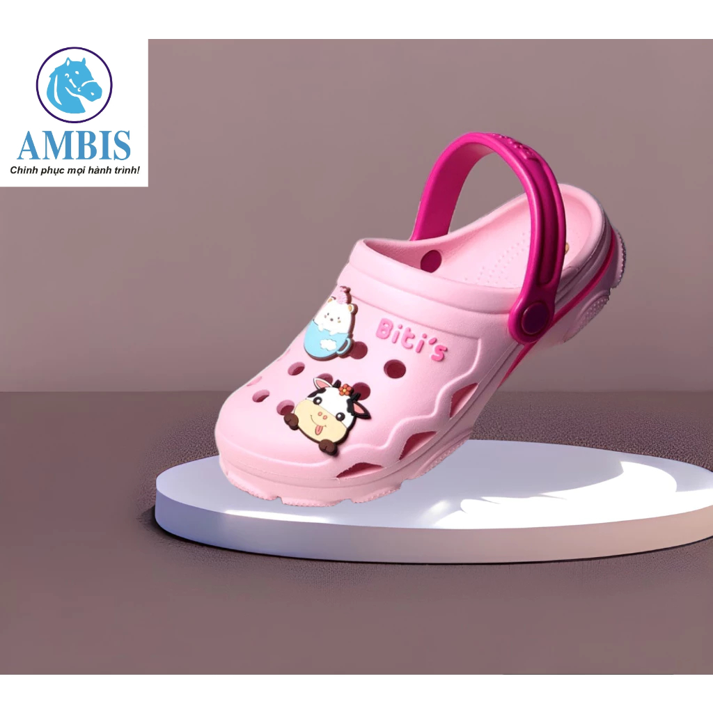 Dép sục bé gái kèm sticker DEG008401