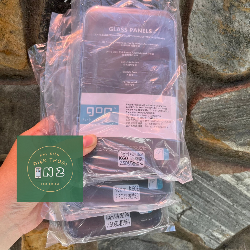 Kính Cường Lực Gor Xiaomi Redmi K70 / K70 Pro / Mi 13T / Mi 13T Pro/ K60 Ultra/ K60E /K60 / K60 Pro/K50 Pro