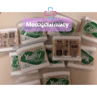 Tăm bông que gỗ Yumi gói 100 que