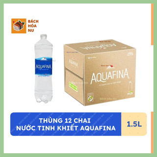 Thùng 12 chai nước tinh khiết Aquafina 1.5 lít - Thùng 12 chai nước suối Aquafina 1.5 lít