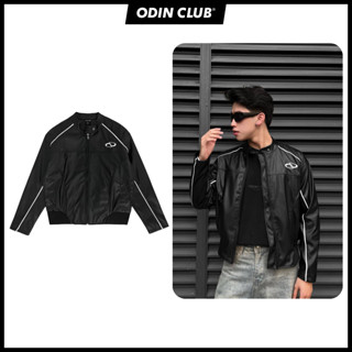 Áo khoác da Icon ODIN CLUB, Áo Biker jacket dài tay nam nữ unisex chất liệu da PU, Local Brand ODIN CLUB