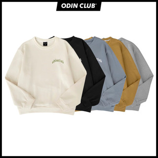 Áo sweater oversize Record ODIN CLUB, Áo nỉ chân của dài tay form rộng nam nữ unisex, Local Brand ODIN CLUB