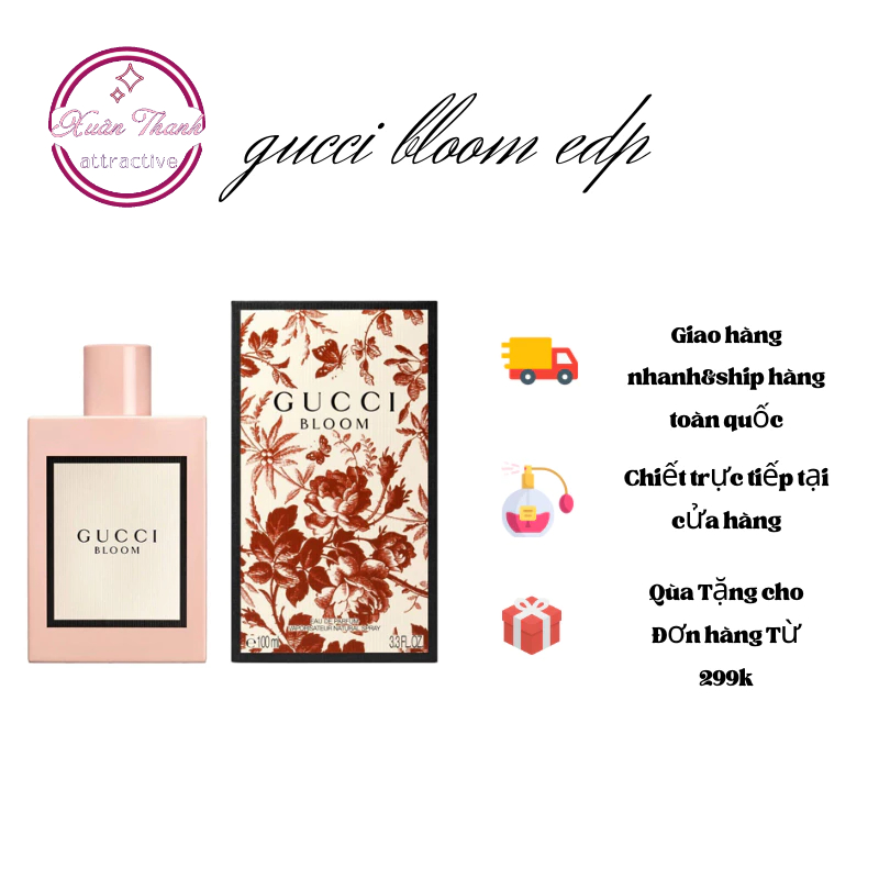 Nước hoa nữ dùng thử Gucci Bloom EDP chính hãng chiết 100ml_XT