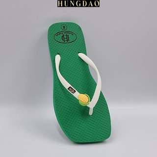 Dép kẹp nữ HD mũi vuông đính sticker trái ngô cute mang trong đi chơi có đế chống trơn trượt đủ size nhiều màu