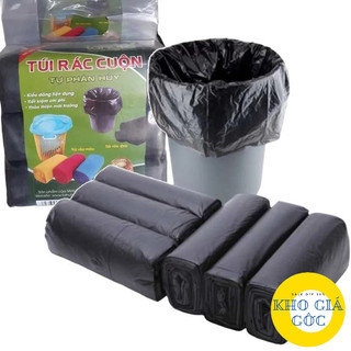 1 Set 3 cuộn Túi Rác Tự Phân Hủy - Bao Rác Đen Kích Thước Lớn 55*65 cm kho giá gốc