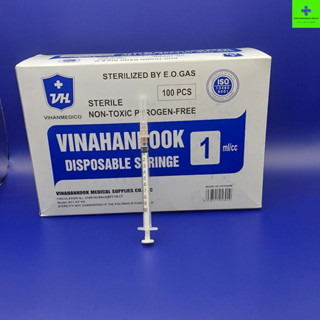 Bơm tiêm 1ml VINAHANKOOK  lắp đầu kim meso 34G 32G 30G tiêm meso ,tiêm căng bóng