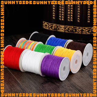 Dây Dù Dây Cotton Không Co Giãn Đan Vòng Tay 0.8mm Dây Ngọc 72 Đan Vòng Làm Handmade Trang Sức Thắt Vòng Cuộn 45m