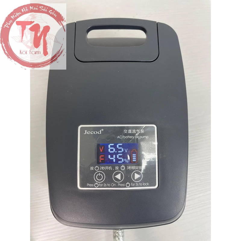 Máy sủi oxy tích điện cho hồ cá JECOD BAP-1080 , BAP-2050 , BAP-2060