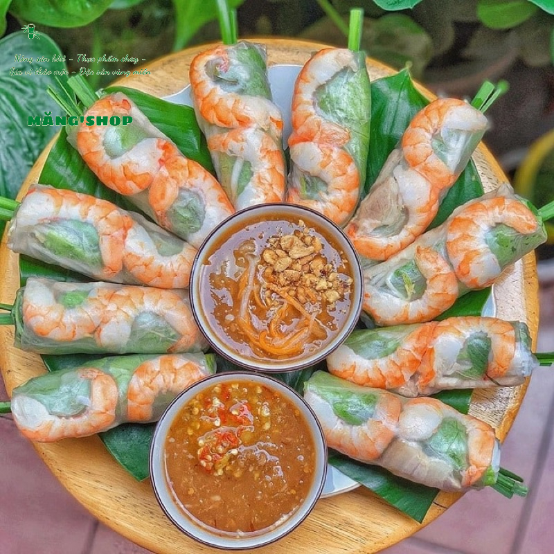 Vỏ ram Hà Tĩnh cuốn ăn sống dẻo mềm