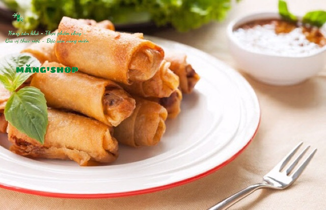 Bánh tráng bò bía đậu xanh