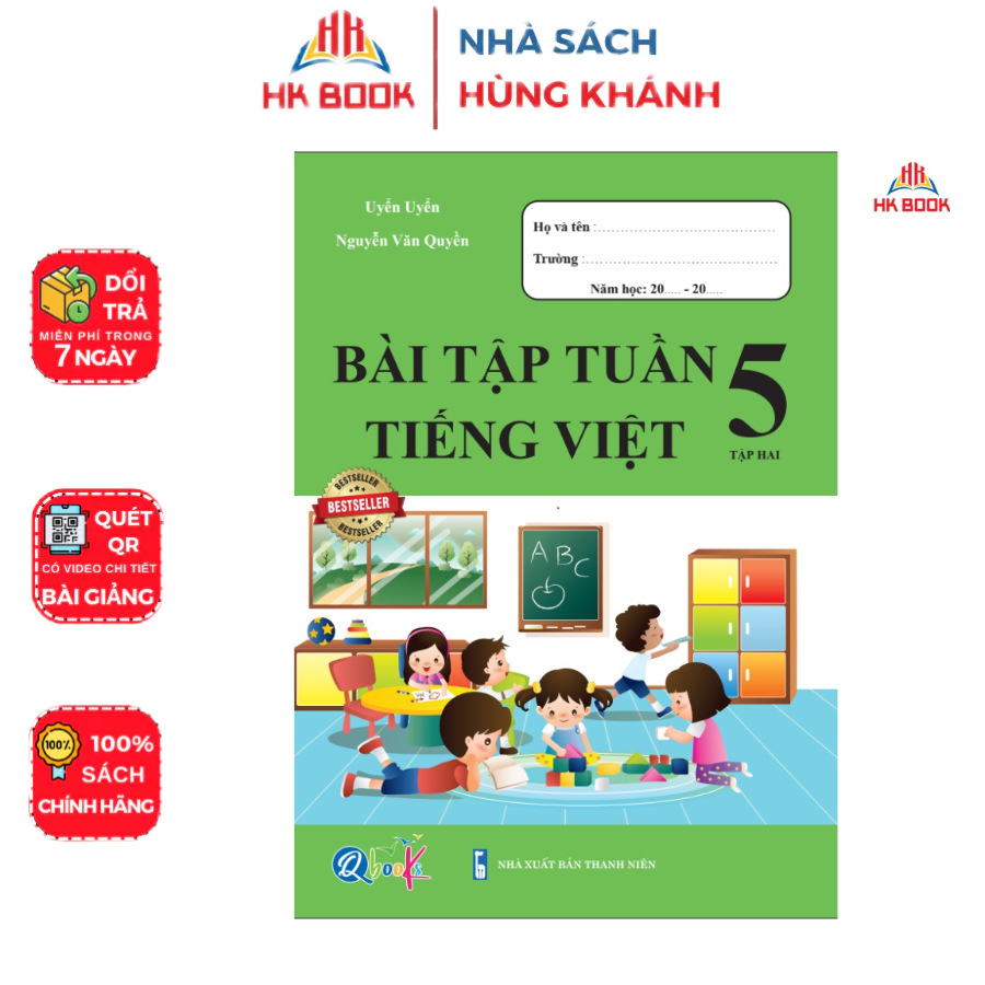 Sách - Bài tập tuần TIẾNG VIỆT Lớp 5 - Tập 2 - 1 quyển - Q 506