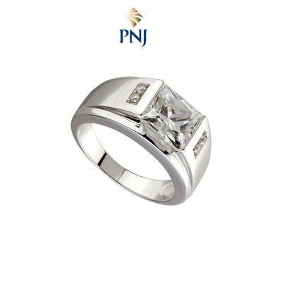 Nhẫn Bạc Nam đính đá CZ MANCODE by PNJ XMXMK000055