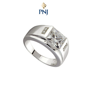  Nhẫn Bạc Nam đính đá CZ MANCODE by PNJ XMXMK000055 