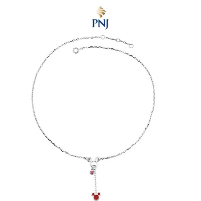Dây cổ trẻ em bạc đính đá Disney|PNJ Mickey ZT00W000001
