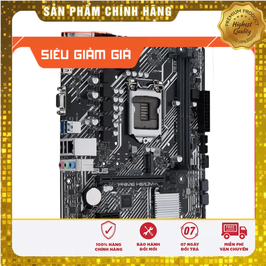Main ASUS Prime H510M-K Socket 1200 2 khe ram hàng chính hãng