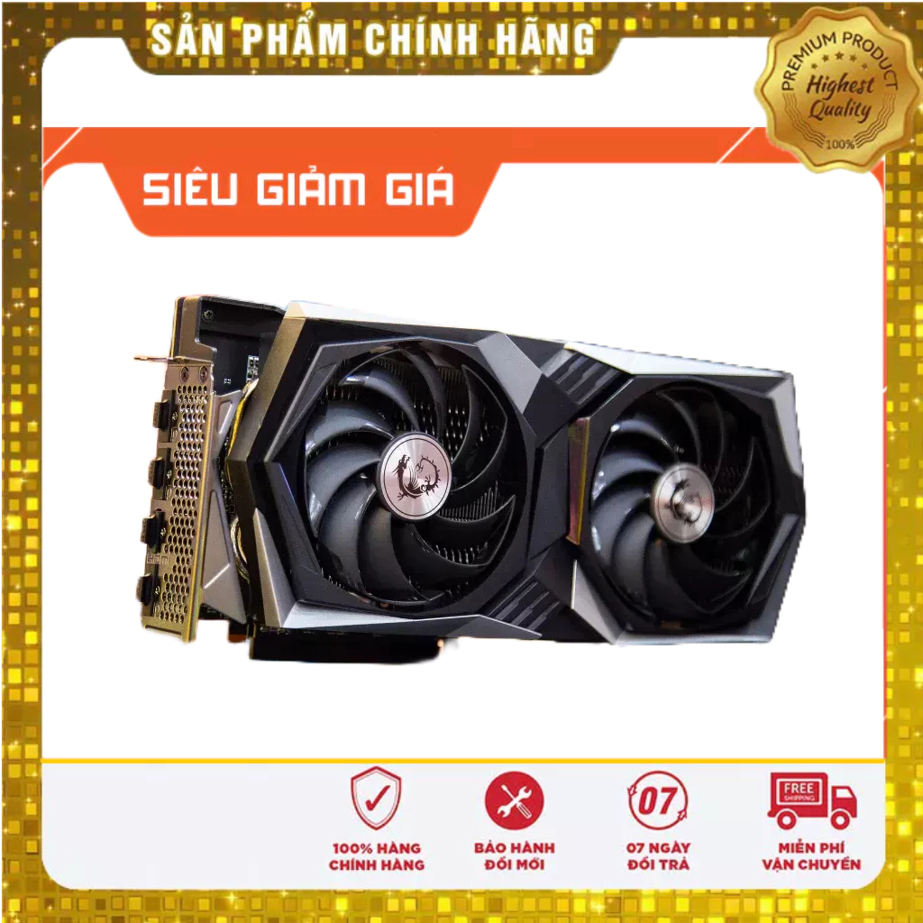 Card màn hình AMD RADEON MSI RX6700XT mech 2X
