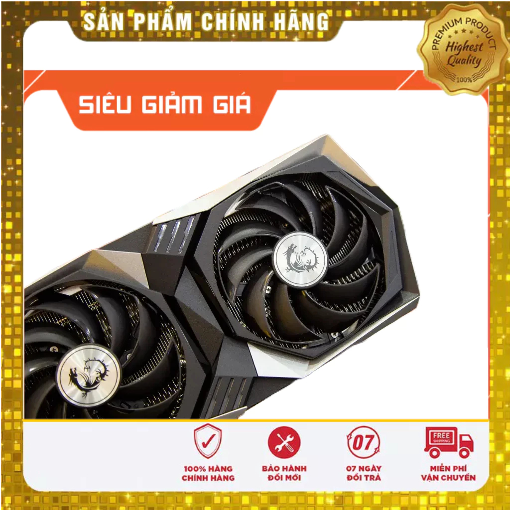 Card màn hình AMD RADEON MSI RX6700XT mech 2X