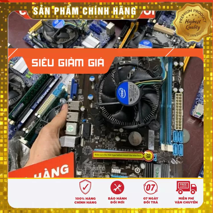 Combo Main H61 các loại + Cpu I3 2xxx 3xxx + Ram 8gb