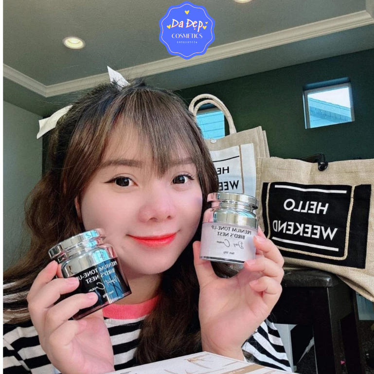 🌸 Bộ Kem Yến Kim Cương MÚI XÙ GORGEOUS Ngày Đêm Dưỡng Da Căng Bóng Se Khít Lỗ Chân Lông