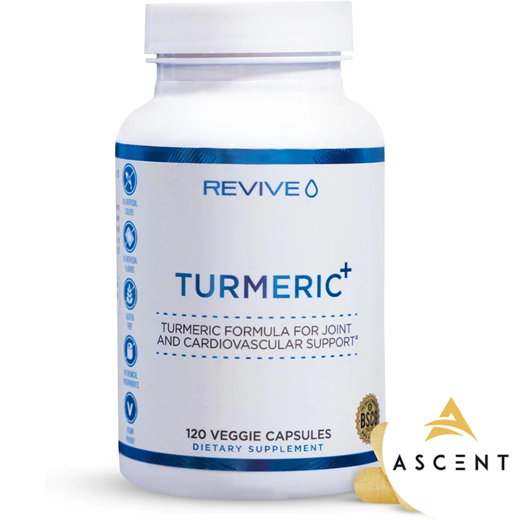 REVIVE  Turmeric+ 120 viên : Tăng cường hệ miễn dịch, chống viêm by CBUM