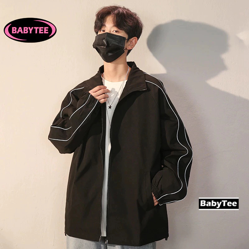Áo khoác dù CHẠY SỌC TAY nam nữ unisex ulzzang hot, Áo bomber dù 2 lớp form mặc đẹp BABYTEE