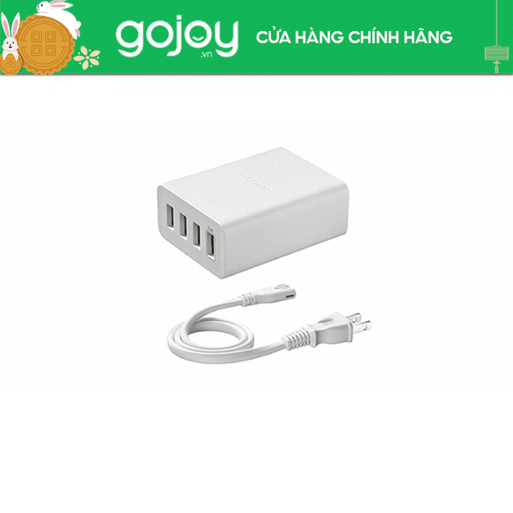Sạc 4 cổng USB 6.0A SONY CP-AD2M4/WC EU8 - Hàng phân phối chính hãng SONY