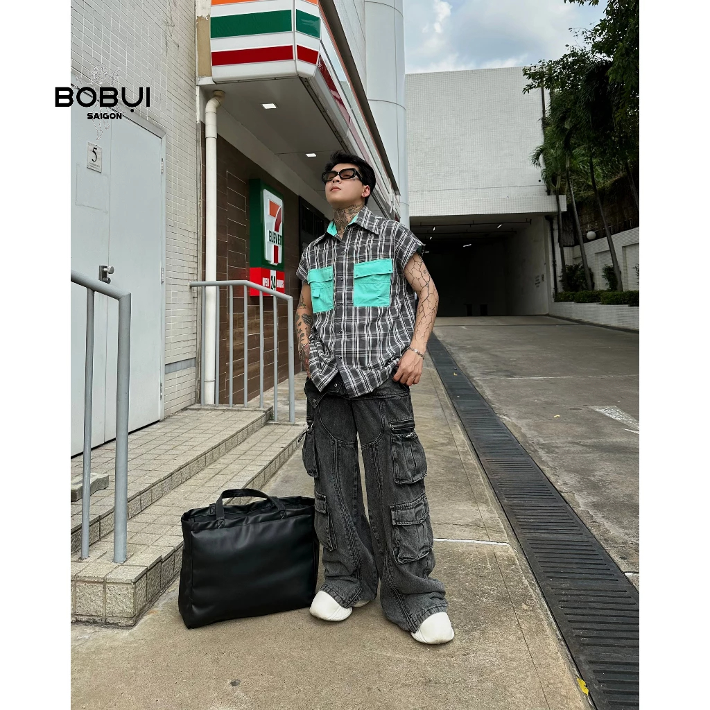 ÁO FLANNEL KHÔNG TAY