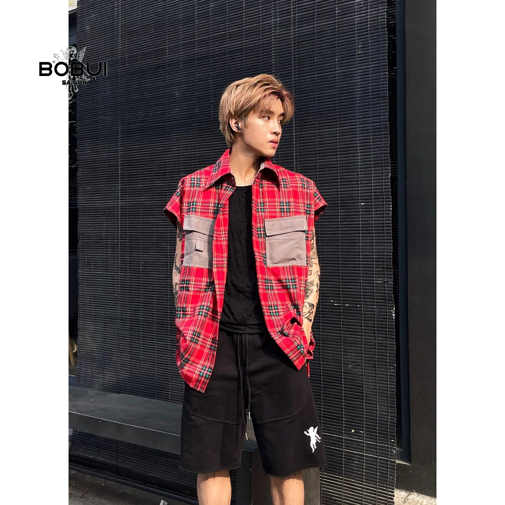 ÁO FLANNEL KHÔNG TAY