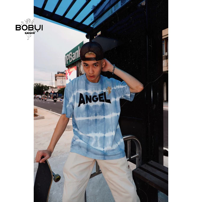 ÁO THUN TIE DYE ANGEL LOGO