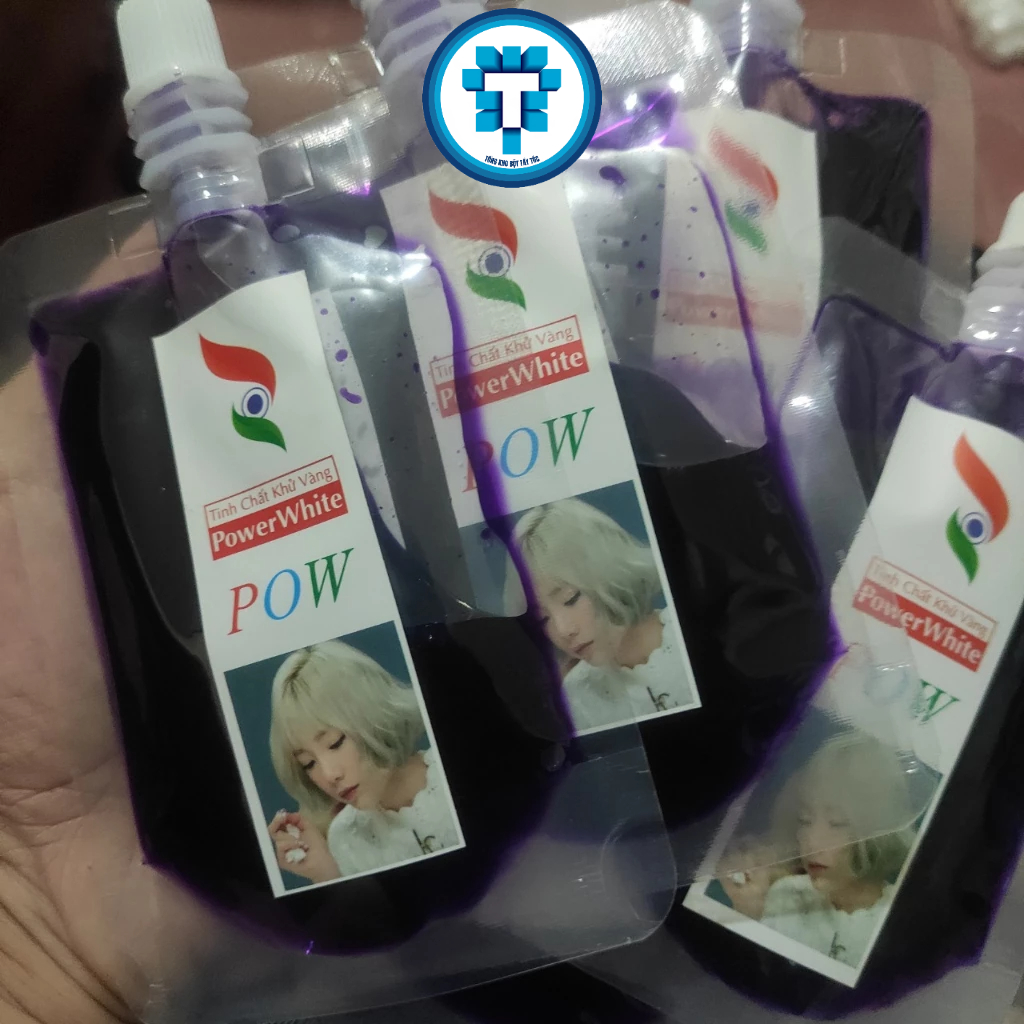 Tinh chất khử vàng Tóc TCD Pow khử bỏ sắc tố vàng lên bạch kim