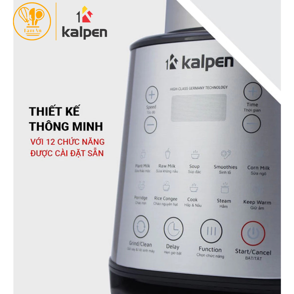 Máy làm sữa hạt Kalpen CBK-2601 - Dung tích lớn 1750ml - Hàng hiệu chính hãng