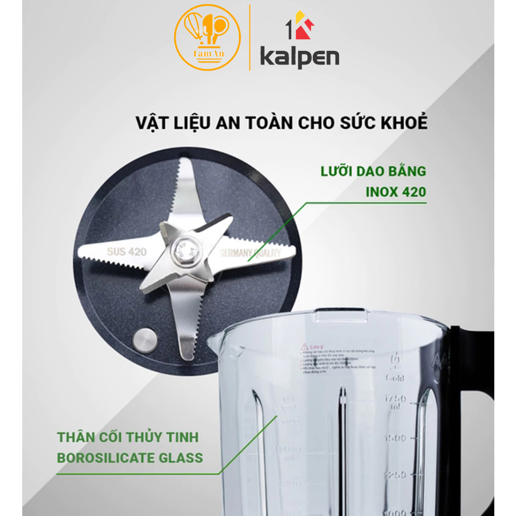 Máy làm sữa hạt Kalpen CBK-2601 - Dung tích lớn 1750ml - Hàng hiệu chính hãng