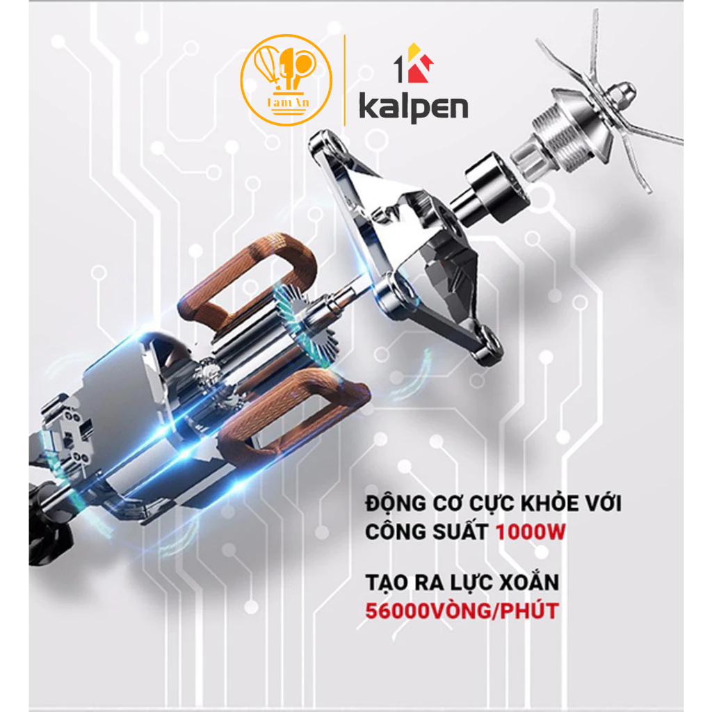Máy làm sữa hạt Kalpen CBK-2601 - Dung tích lớn 1750ml - Hàng hiệu chính hãng