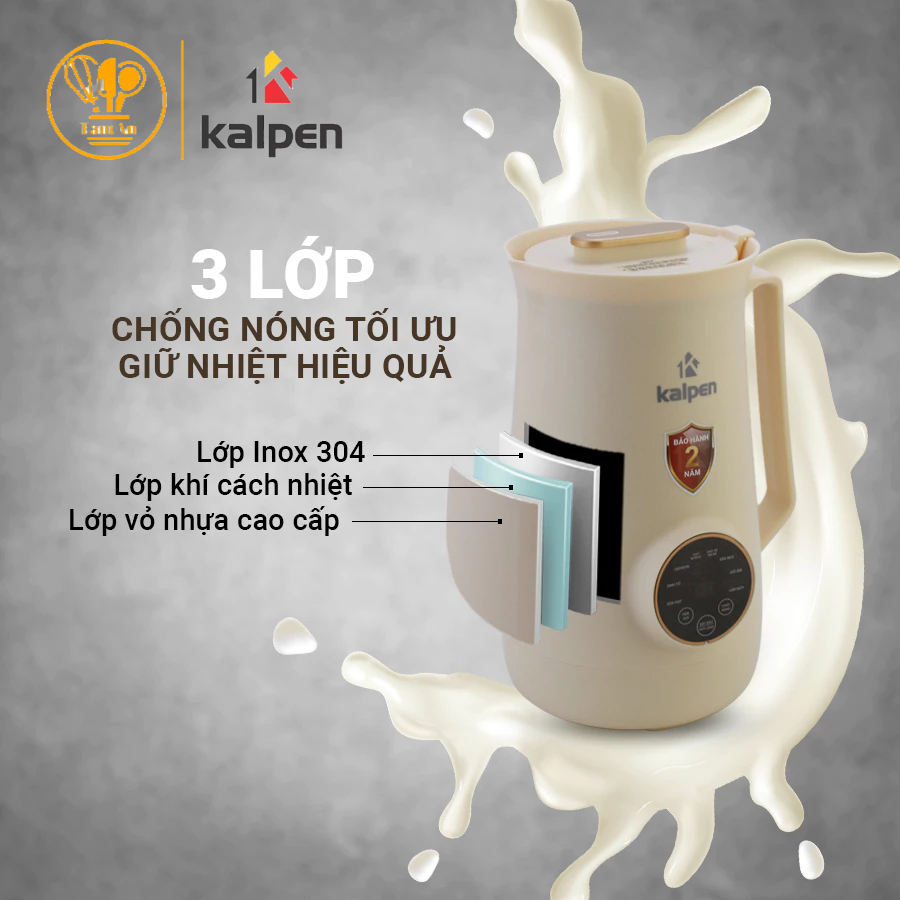 Máy làm sữa hạt mini Kalpen 600ml H1/H2