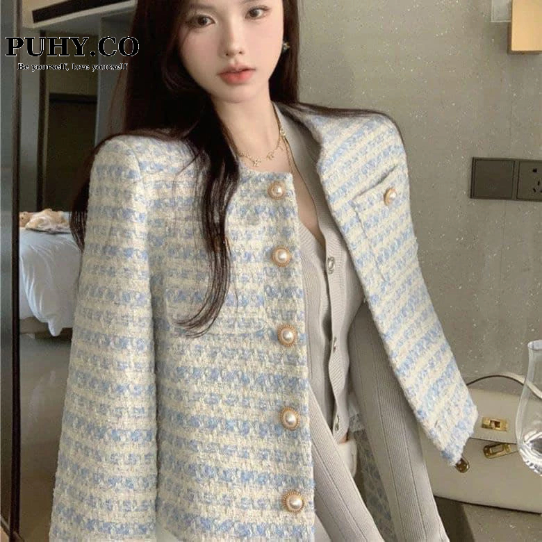 Áo khoác dạ Tweed có đệm vai nhẹ siêu xinh