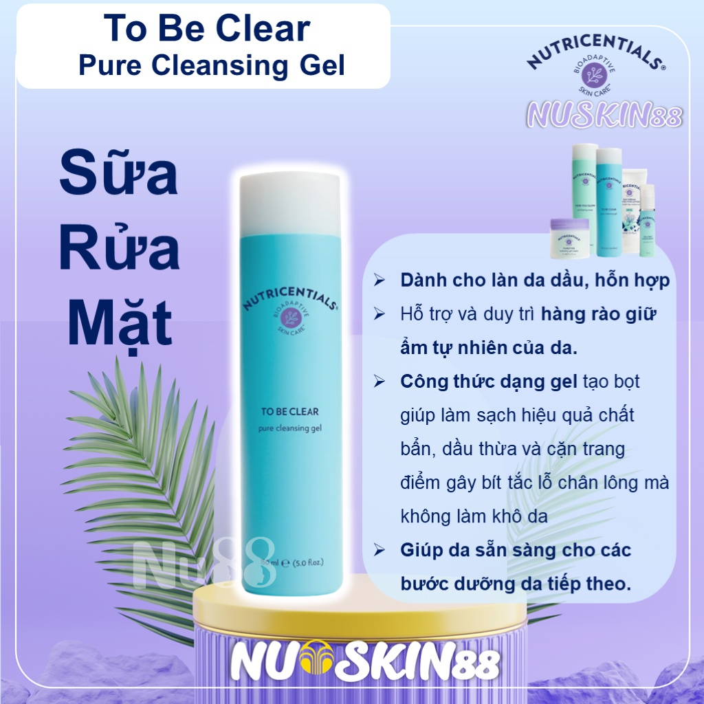 SỮA RỬA MẶT NUSKIN dành cho da dầu PURECLEANSING GEL