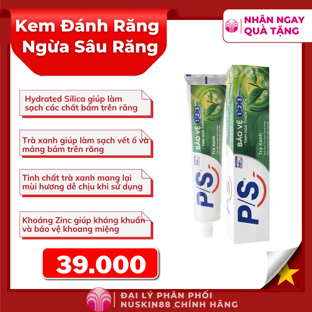 Quà Tặng Kem Đánh Răng Trà Xanh Thanh Nhiệt Chính Hãng 50G