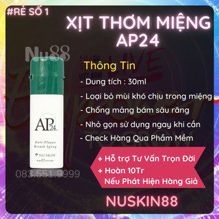 Xịt thơm miệng ap24 nuskin -anti-plaque breath spray