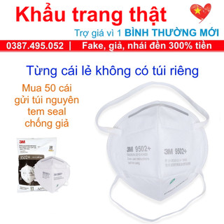 🔥SẴN HÀNG khẩu trang 3M 9502+ N95 đeo đầu chống ô nhiễm lọc 95% bụi mịn PM2.5 phòng dịch bảo hộ lao động REAL XỊN THẬT