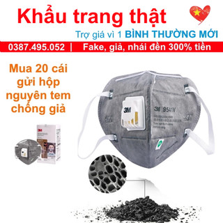 🔥SẴN HÀNG khẩu trang 3M 9541V N95 KN95 lọc 95% bụi mịn PM2.5 có van thở lọc khí đeo tai y tế REAL XỊN phòng chống dịch