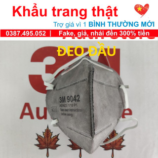 Khẩu trang 3M 9042 N90 KN90 P1 FFP1 màng than hoạt tính lọc 90% độc bụi PM2.5 đeo đâì không có van thở lọc khí